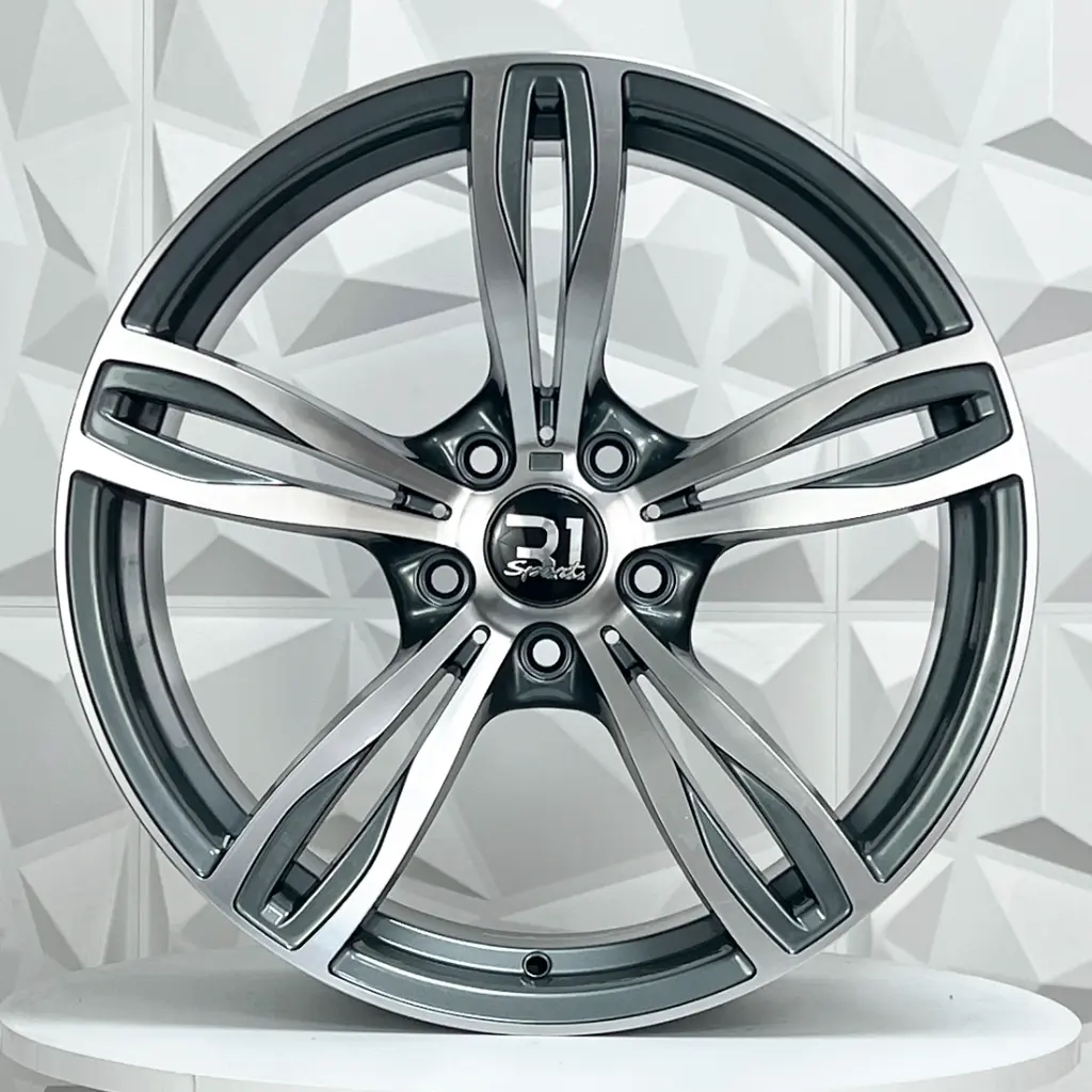 RIN 19X9.5 5-120 R1 SPORT YSM359 GREY MACHINE FACE ET40 CB72.6