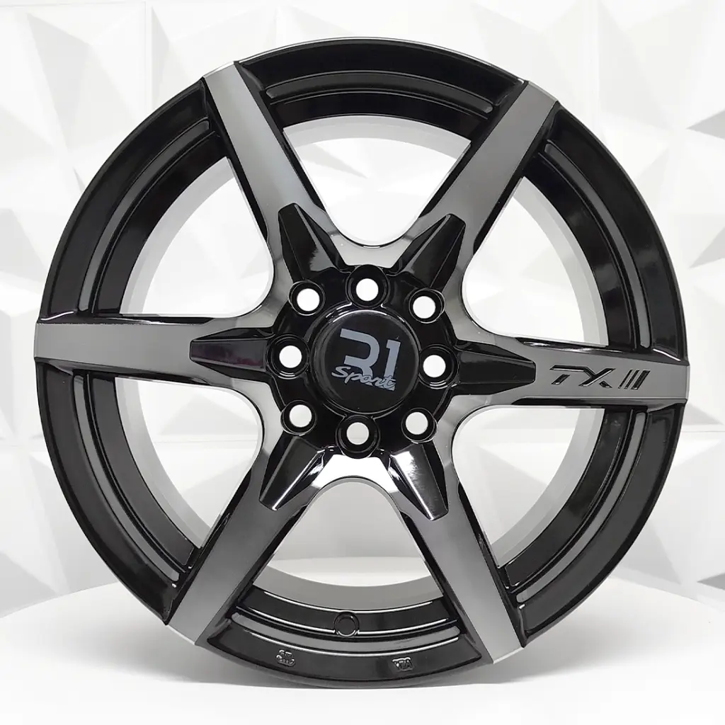 RIN 15X7 4-100/114.3 R1 SPORT 6072 BLACK COAT ET38 CB73.1