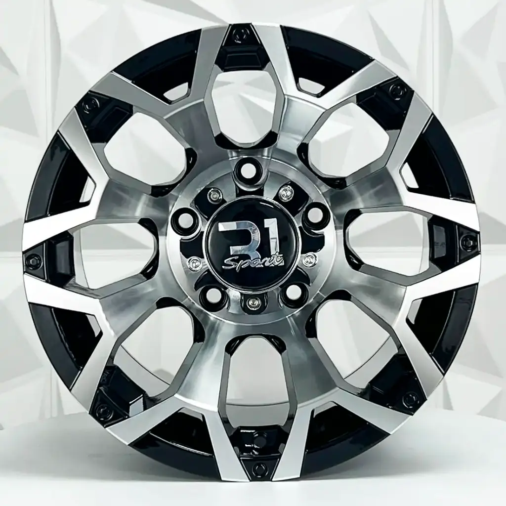 RIN 15X10 6-139.7 R1 SPORT 5302 BLACK MACHINE FACE ET-44 CB110