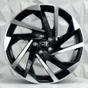 RIN 19X8 5-112 R1 SPORT VH2041 BLACK MACHINE FACE ET40 CB57.1