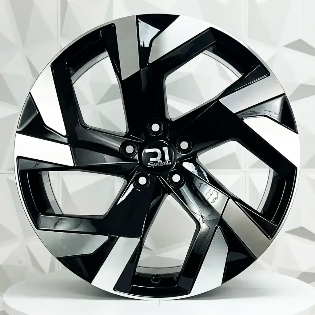 RIN 19X8 5-112 R1 SPORT FBX230 BLACK MACHINE FACE ET34 CB57.1