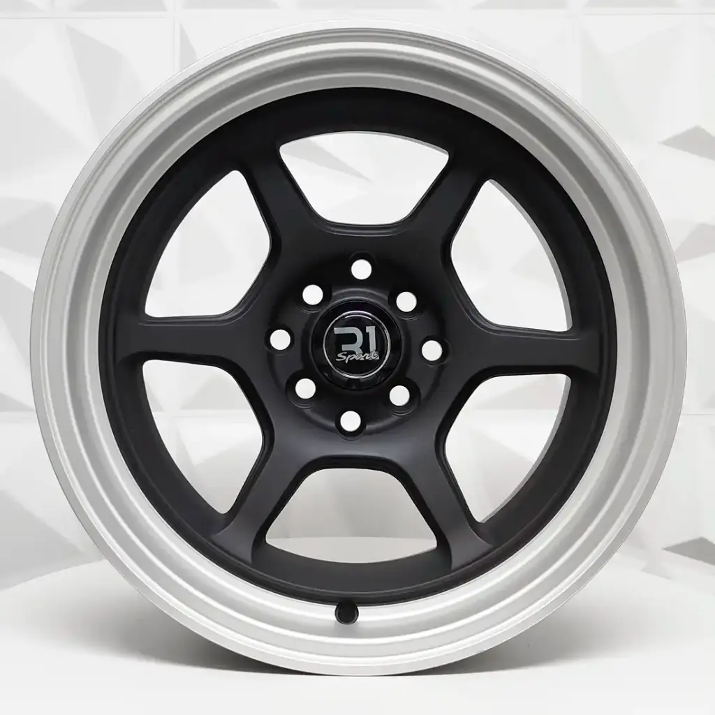 RIN 15X8.25 4-100/114.3 R1 SPORT QC668 MATT BLACK+ML ET0 CB73.1