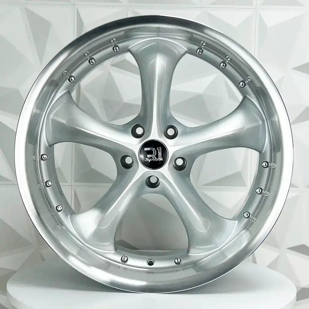 RIN 20X10 5-114.3 R1 SPORT A5061R SILVER MI CHROME RIVETS ET20 CB73.1