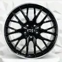 RIN 20X11.5 5-130 R1 SPORT H3083F BLACK MACHINE FACE ET69 CB71.6